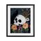Stupell Industries Halloween Flowers & Skull Framed Print Under Glass, design by Sara Culpepper